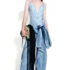 Marques ' Almeida Denim | Bottoms | ACID WASH BOYFRIEND TROUSERS WITH BIG BOW ACIDWASH