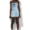 Marques ' Almeida Dresses | Denim | ACID WASH DENIM CORSET DRESS ACIDWASH