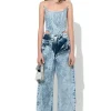 Marques ' Almeida Bottoms | Denim | ACID WASH DENIM DOUBLE WAIST BOYFRIEND TROUSERS ACIDWASH