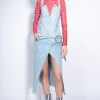 Marques ' Almeida Bottoms | Denim | ACID WASH SKIRT WITH SIDE SPLIT ACIDWASH