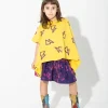 Marques ' Almeida Jersey | Tops | ALL OVER THUNDER PRINT FLAP T-SHIRT YELLOW
