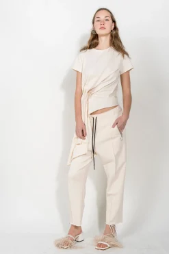 Marques ' Almeida Shoes | FEATHER STRAPPY SANDAL BEIGE