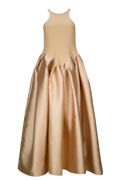 Marques ' Almeida Dresses | FULL SKIRT TANK TOP DRESS BEIGE