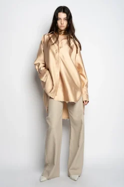 Marques ' Almeida Tops | Outerwear | OVERSHIRT BEIGE