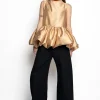Marques ' Almeida Tops | Tops | SLEEVELESS PUFF HEM TOP BEIGE