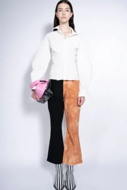 Marques ' Almeida Bottoms | Bottoms | BICOLOR HIGH WAISTED CAPRIS MULTICOLOUR