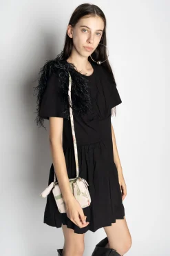 Marques ' Almeida Accessories | BIRD BROCADE WALLET BAG WITH FEATHER STRAP MULTICOLOUR