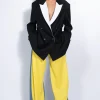 Marques ' Almeida Outerwear | Outerwear | AND WHITE OVERSIZED BLAZER BLACK