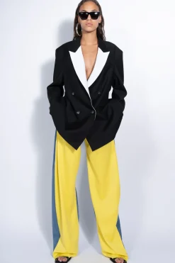 Marques ' Almeida Outerwear | Outerwear | AND WHITE OVERSIZED BLAZER BLACK