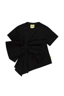 Marques ' Almeida Jersey | Tops | BOW T-SHIRT BLACK