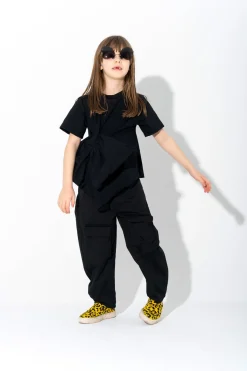 Marques ' Almeida Jersey | Tops | BOW T-SHIRT BLACK