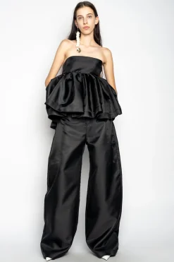 Marques ' Almeida Bottoms | Bottoms | BOYFRIEND TROUSERS BLACK