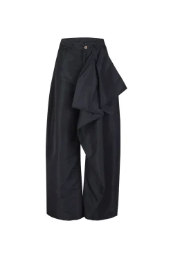 Marques ' Almeida Bottoms | Bottoms | BOYFRIEND TROUSERS WITH BOW BLACK