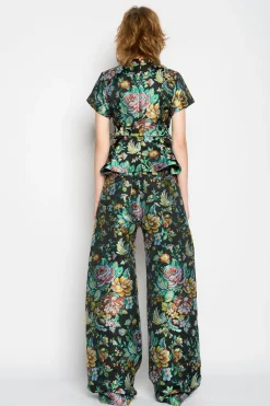Marques ' Almeida Bottoms | Bottoms | BROCADE BOYFRIEND TROUSERS BLACK