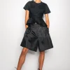 Marques ' Almeida Tops | Tops | CROSS WAIST DRAPE T-SHIRT BLACK