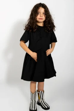 Marques ' Almeida Jersey | Dresses | GATHERED JERSEY T-SHIRT DRESS BLACK
