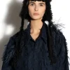 Marques ' Almeida Accessories | LEATHER EAR COVER HAT BLACK