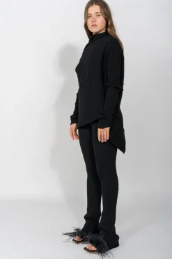 Marques ' Almeida Knitwear | Bottoms | MERINO TROUSERS BLACK
