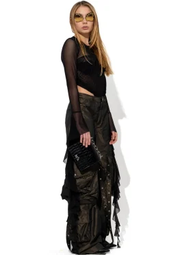 Marques ' Almeida Tops | Tops | MESH CORSET TOP BLACK