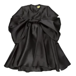 Marques ' Almeida Dresses | MIKADO OVERSIZED BOW DRESS BLACK