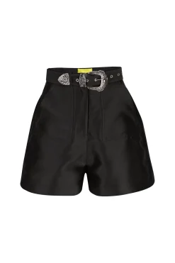 Marques ' Almeida Bottoms | MIKADO SHORTS WITH BELT BLACK
