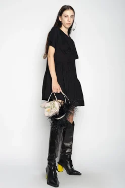 Marques ' Almeida Dresses | PANELLED GATHERED DRESS BLACK