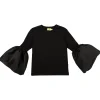 Marques ' Almeida Tops | PUFF SLEEVES TOP BLACK