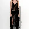 Marques ' Almeida Tops | Tops | SILK STRAP TOP BLACK