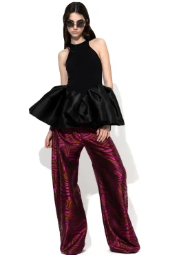 Marques ' Almeida Tops | Tops | TANK TOP WITH PEPLUM BLACK