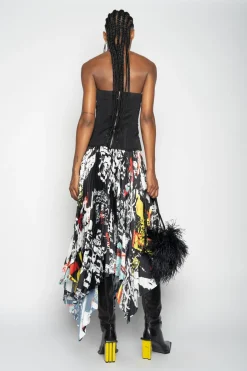 Marques ' Almeida Tops | Tops | V-NECK CORSET BLACK