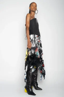 Marques ' Almeida Tops | Tops | V-NECK CORSET BLACK