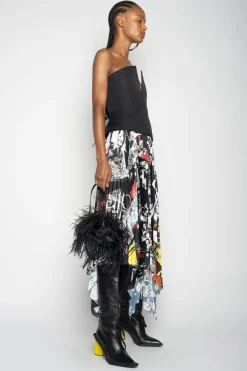 Marques ' Almeida Tops | Tops | V-NECK CORSET BLACK