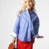 Marques ' Almeida Tops | AND WHITE STRIPED LOOSE SHIRT BLUE