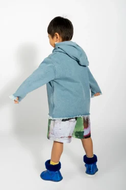 Marques ' Almeida Tops | Outerwear | DENIM CLASSIC HOODIE BLUE