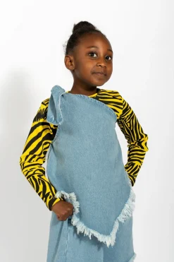Marques ' Almeida Tops | DENIM ONE SHOULDER KNOT TOP BLUE