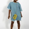 Marques ' Almeida Dresses | DENIM OVERSIZED T-SHIRT DRESS BLUE