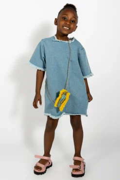 Marques ' Almeida Dresses | DENIM OVERSIZED T-SHIRT DRESS BLUE