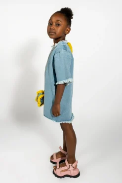 Marques ' Almeida Dresses | DENIM OVERSIZED T-SHIRT DRESS BLUE