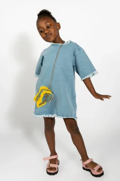 Marques ' Almeida Dresses | DENIM OVERSIZED T-SHIRT DRESS BLUE