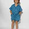 Marques ' Almeida Bottoms | GINGHAM BOXER SHORTS BLUE