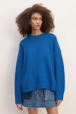Marques ' Almeida Tops | Knitwear | KNIT JUMPER BLUE