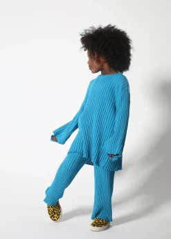 Marques ' Almeida Knitwear | Bottoms | MERINO KNIT TROUSERS BLUE