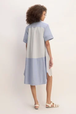 Marques ' Almeida Dresses | M'a X Everlane | PATCHWORK SHIRT DRESS BLUE