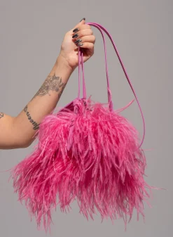 Marques ' Almeida Accessories | BRIGHT PINK FEATHER BAG BRIGHTPINK