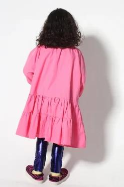 Marques ' Almeida Dresses | BRIGHT PINK LOOSE GATHERED DRESS BRIGHTPINK