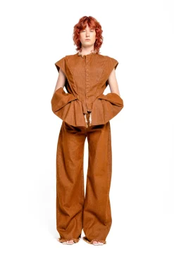 Marques ' Almeida Denim | Bottoms | BOYFRIEND TROUSERS BROWN