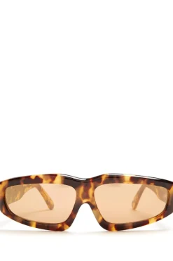 Marques ' Almeida Accessories | TORTOISE ANGULAR FRAME SUNGLASSES BROWN