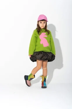 Marques ' Almeida Knitwear | Tops | BUNNY CREW NECK KNIT JUMPER GREEN