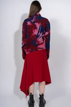 Marques ' Almeida Knitwear | Bottoms | CLASSIC M'A MERINO SKIRT IN RED