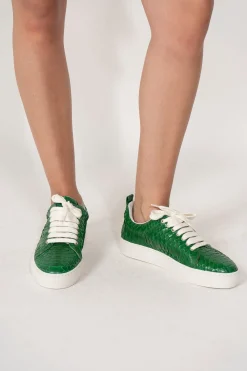 Marques ' Almeida Shoes | CLASSIC SNEAKER PHYTON GREEN